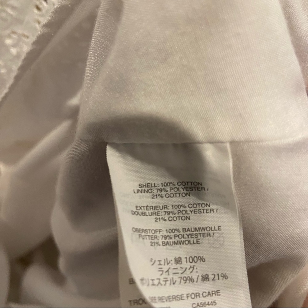 MADEWELL White Eyelet Lattice Dress Size 2 - Picture 8 of 9